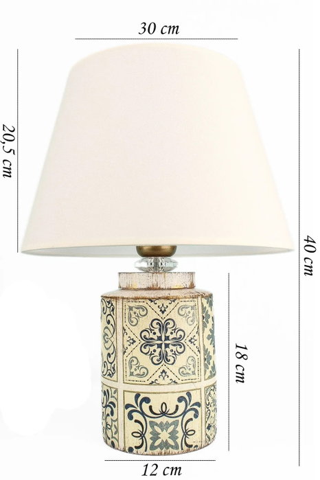 Opviq YL688 Lámpara de mesa de cerámica blanca